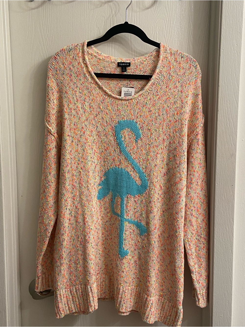 Torrid Multicolor Flamingo Sweater